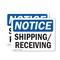 Signmission Shipping Receiving, 10 in W x Rectangle, Plastic OS-2PACK-NS-P-710-L-16563 - alternate 1
